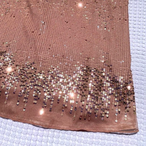 NWT White House Black Market Antique Blush Amelie Sequin Cami - Picture 7 of 8